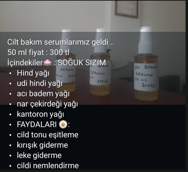 Cilt bakım serumu, 50 ml